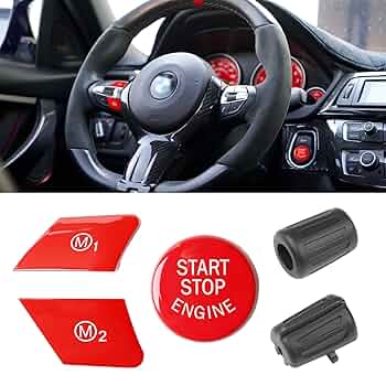 BMW純正　M4 スタート/ストップ　ボタン（F2x, F3x用） Red Start / Stop Switch, BMW - F22, F3X, F8X (M3/M4 CS)